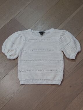 EUC House of Harlow 1960 Sweater Women's sz M Cream Knit Top